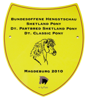 Sporthaus Verden - Staldplaketter - Hengstschau Shetland 2010