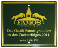 Sporthaus Verden - Stallplaketten - Famos 2011