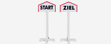 Sporthaus Verden - Start-Ziel-Ständer Sporthaus Verden - Start-Ziel-Ständer