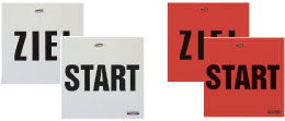 Parcoursschilder Start - Ziel Parcoursschilder Start - Ziel