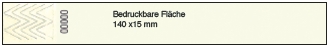 Bedruckbare Fläche - Tyvekband Bedruckbare Fläche - Tyvekband